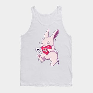 Hoppy Valentine's day bunny pun Tank Top